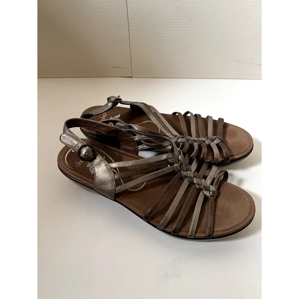 Dansko Fairy Grunge Wedge Sandals Size 8.5
